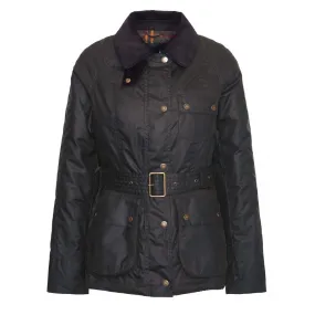 Barbour Womens Solway Zipper Wax Jacket Olive / Classic