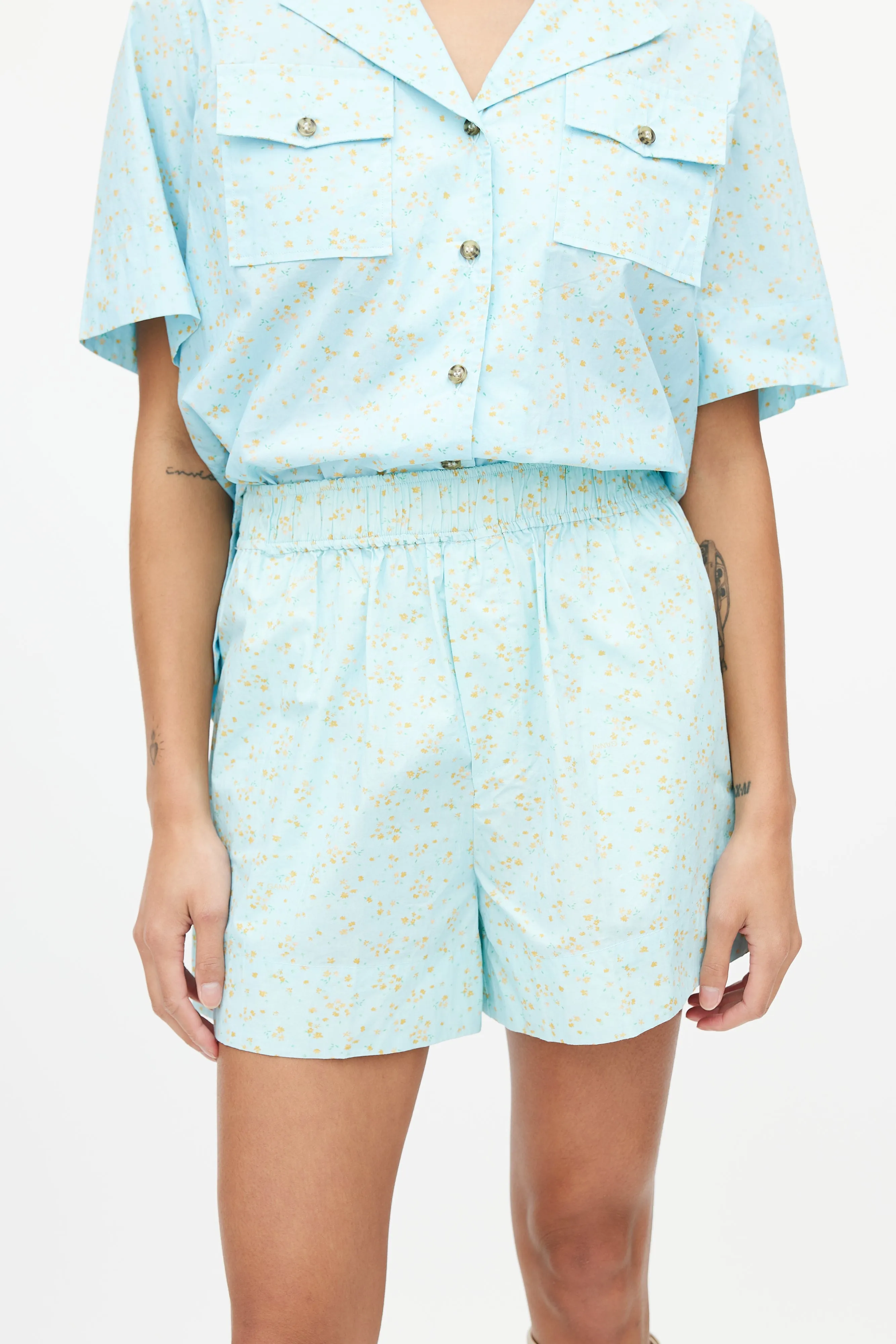 Blue & Yellow Floral Set