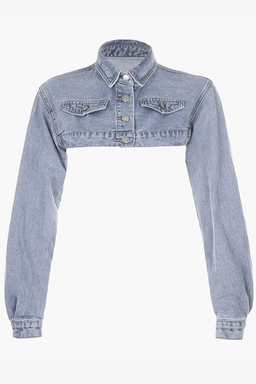 Chest Short Y2K Denim Jacket