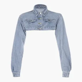 Chest Short Y2K Denim Jacket