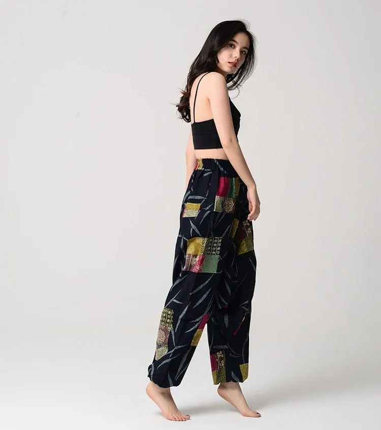 Colorblock Harem Pants
