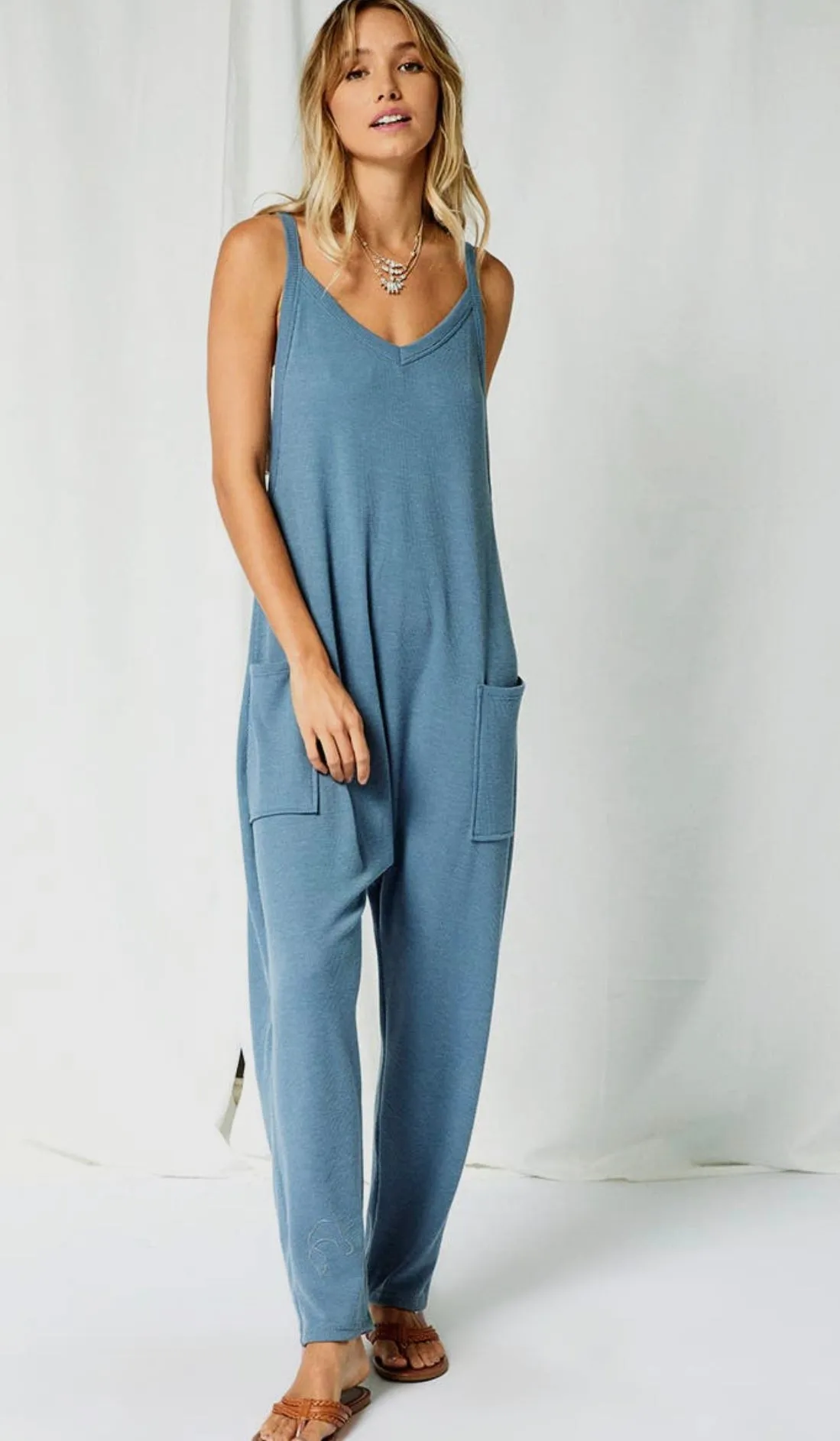 Denim Harem Jumpsuit