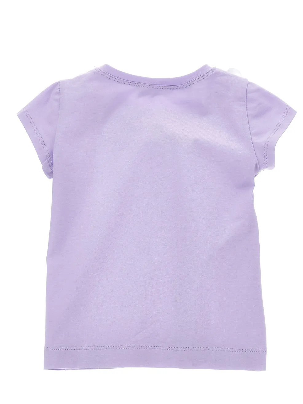 Monnalisa cotton T-shirt with flowers
