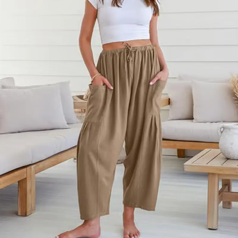 This Week's Special Sale 49% OFFWomen's Linen Wide Leg Pants with Pockets