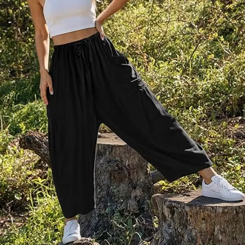 This Week's Special Sale 49% OFFWomen's Linen Wide Leg Pants with Pockets