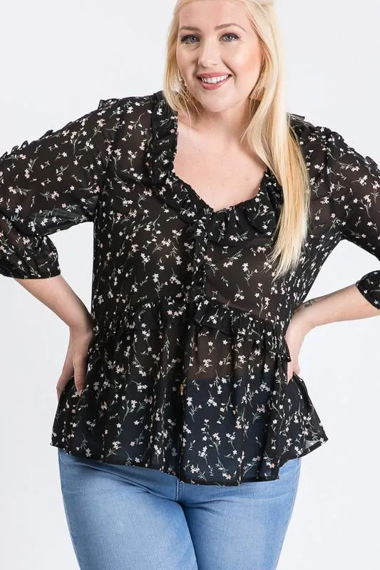 Throw On & Go Floral Top