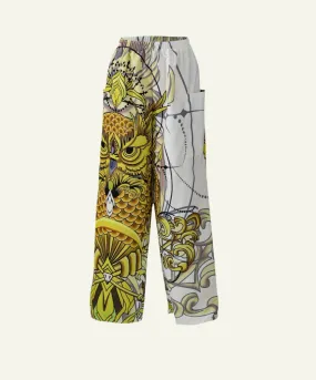 Trippy Owl Splicing Pants