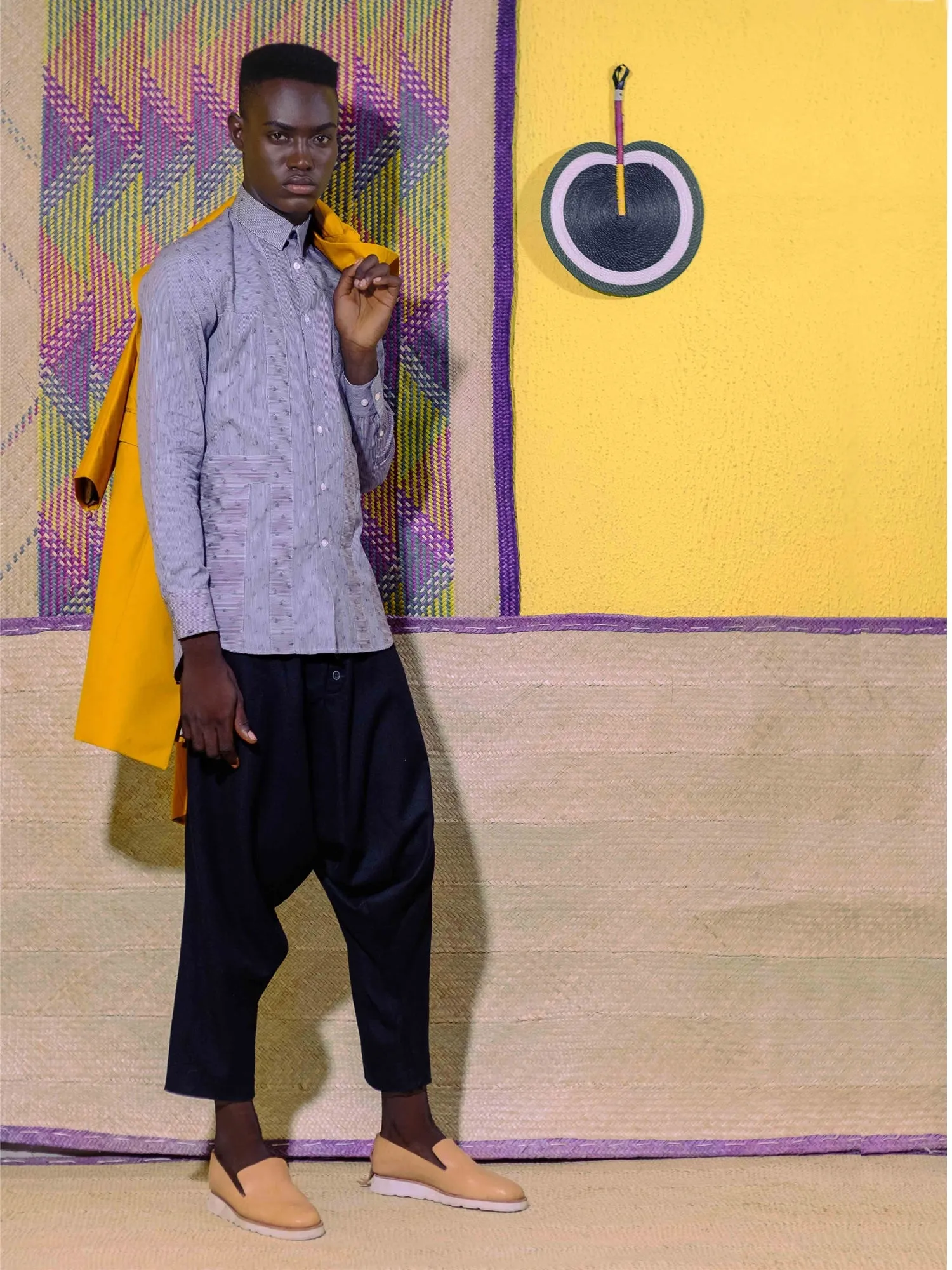 Wool Harem Pants - Black