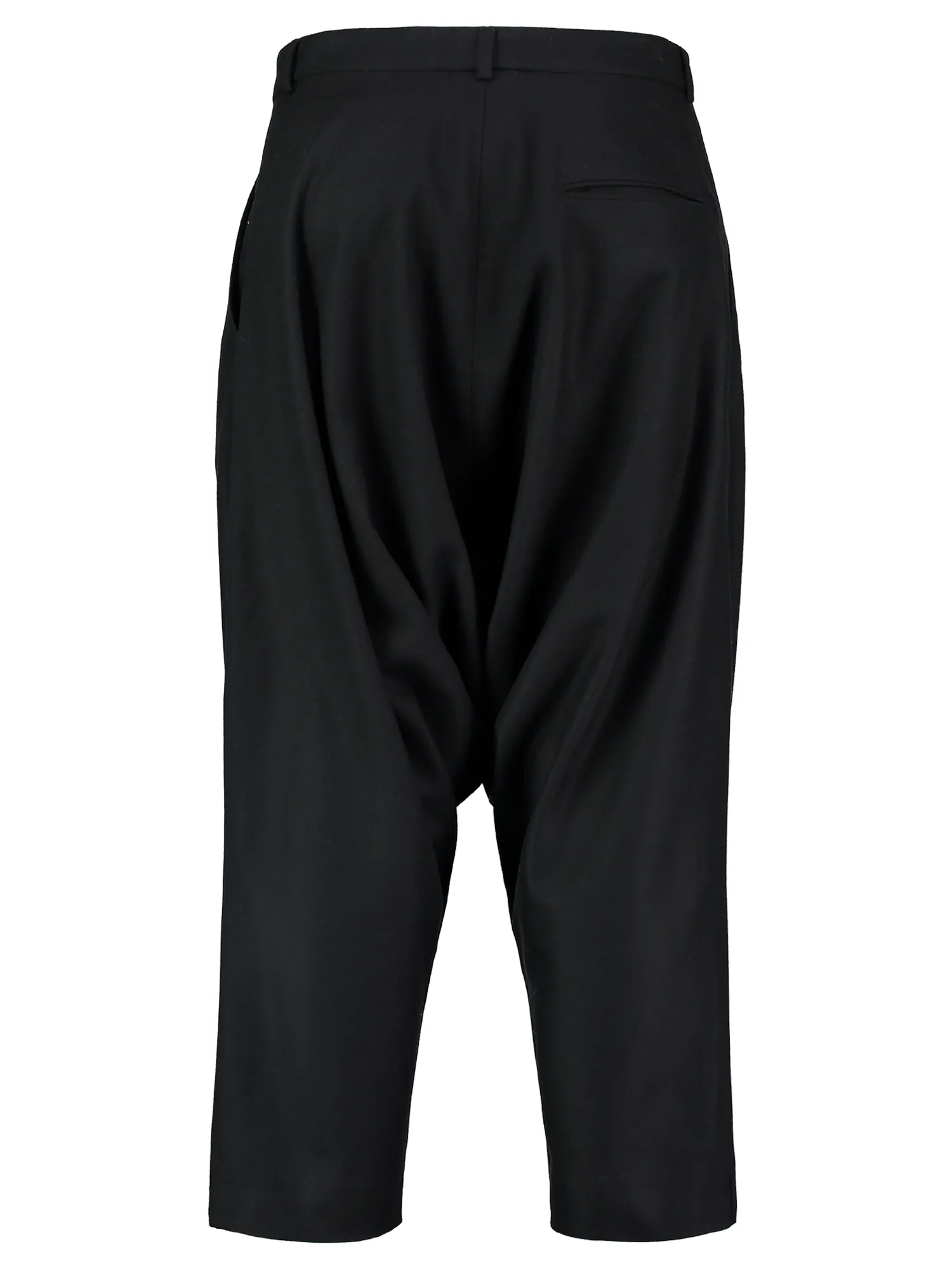 Wool Harem Pants - Black